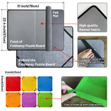 Folding Puzzle Board with 6 Sorting Trays and Felt Mat,for Storage and Saver, Non-Slip Surface,for Puzzle Board 1000 Pieces QCFDLCX