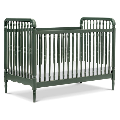 Namesake Liberty 3-in-1 Convertible Spindle Crib with Toddler Bed Conversion Kit in Forest Green, Greenguard Gold Certified (M7101FRGR) NAMESAKE