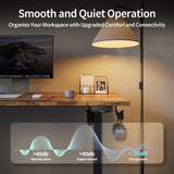 Agilestic Electric Standing Desk, Large 63 x 24 Inches Height Adjustable Desk, Sit Stand up Desk for Work Office Home, Ergonomic Rising Computer Table with Memory Preset, Rustic Brown Agilestic