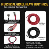 Spray Paint Pressure Pot Tank,2L Paint Sprayer for House Painting,2mm Nozzle Pressure Pot Spray Gun,10FT Air & Fluid Hose,Air Pressure Paint Pressure Pot Architecture Construction Automotive,45PSI Max YESMRO