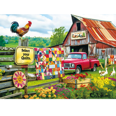300 Pieces Puzzle for Adults | Country Life Puzzle | Recycled Cardboard Large Piece Jigsaw Puzzles 300 Pieces | Challenging Game Home Decor Birthday Party Gift Toy for Adults Kids Seniors 20.5*15 inch Maiqufa