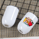 Draheri 12 Oz Sublimation Wine Tumblers Blanks Bulk, Stainless Steel Double Wall Insulated Sublimation Cups, Sublimation Mugs with Straw and Straw Brush, Individually Boxed (8 Pack) Draheri