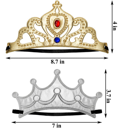 Okllen 31 Pcs Foam Princess Tiaras and Crowns Set for Kids, Making Your Own Tiaras and Crowns with Diamond Sticker for Kids' Party Supplies Okllen
