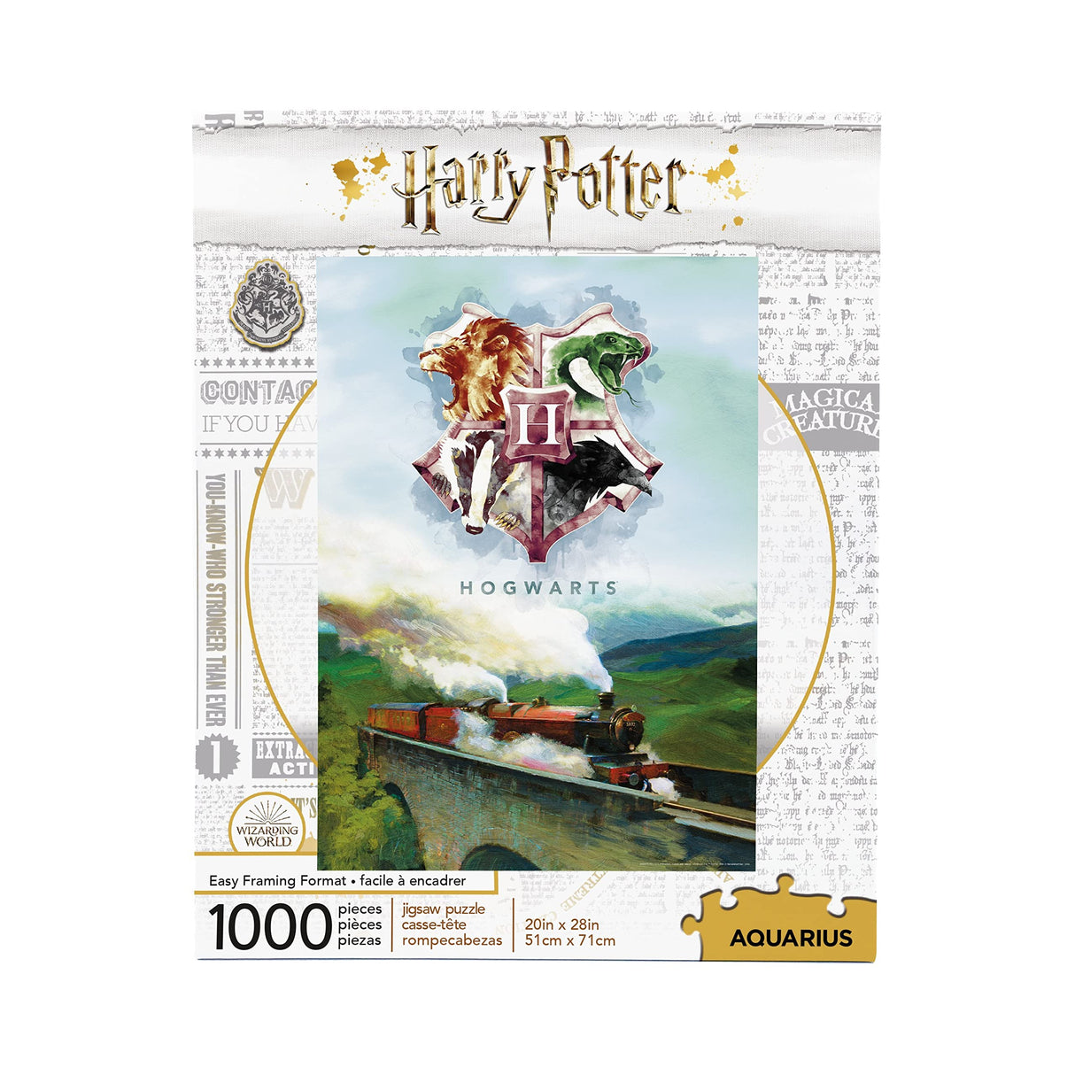 AQUARIUS Harry Potter Puzzle Hogwarts Express Train (1000 Piece Jigsaw Puzzle) - Officially Licensed Harry Potter Merchandise & Collectibles - Glare Free - 20 x 28 Inches AQUARIUS