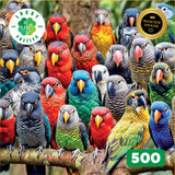 Lucky Puzzles 'Feathered Friends Fiesta' | 500 Piece Jigsaw Puzzle for Adults | Unique Bird Artwork | Best Challenging Puzzles for Cognitive Workout | 18 x 24 Inches | Fun Puzzle for Families LUCKY PUZZLES ESTD 2020