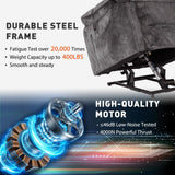 EONIX Oversized Big Man Power Lift Recliner Chair for Elderly with Heat and Massage, 400lbs Dual Motor Lay Flat Electirc Lift Chair with Extended Footrest, SLRY008063, Black EONIX