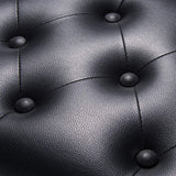 AW Adjustable Height Piano Bench Stool PU Leather Wooden Keyboard Seat with Music Storage Weight Capacity 400lbs Black AW