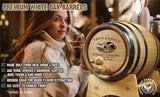 Personalized 1 Gallon Oak Wine Barrel with Stand, Bung, and Spigot (5 liter) | Age Cocktails, Wine, Mead and More! | Custom Engraved Vineyard Bistro THOUSAND OAKS BARREL