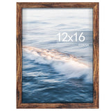 Fisnish 12x16 Picture Frame Brown, Classic Poster Frame for Horizontal or Vertical Wall Mounting, 1 Pack Fisnish