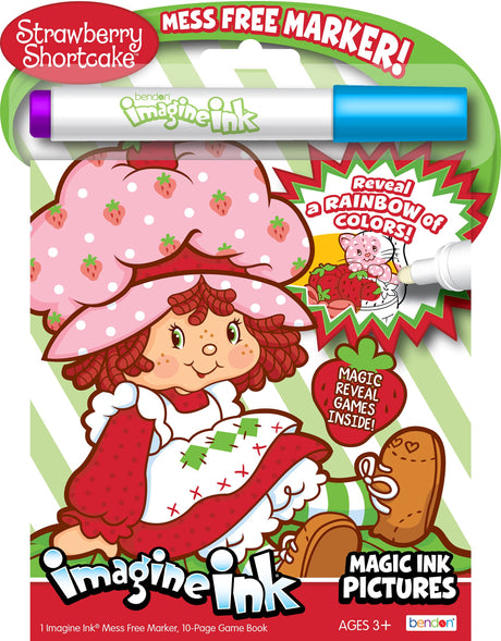 Strawberry Shortcake Imagine Ink | Strawberry Short Cake Coloring Book | Imagine Ink Mess Free | Officially Licensed Bendon