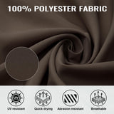 COWVIE 4-Panel 12' x 14' Gazebo Replacement Curtains, Patio Privacy Sidewalls with Double Zipper, Replacement for Outdoor Gazebo Canopy (Curtain Only) COWVIE