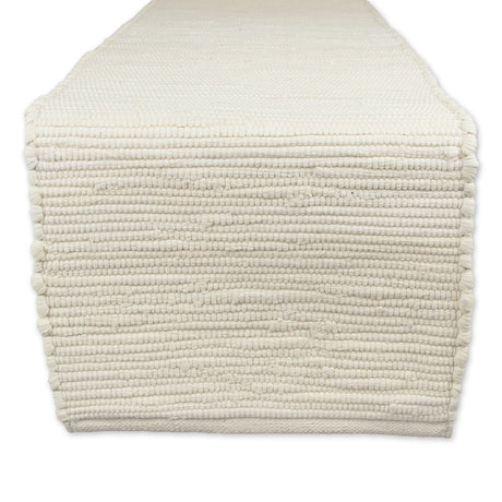 DII Handmade Chindi Tabletop, Reversible and Machine Washable, Table Runner, 14x72, Natural DII
