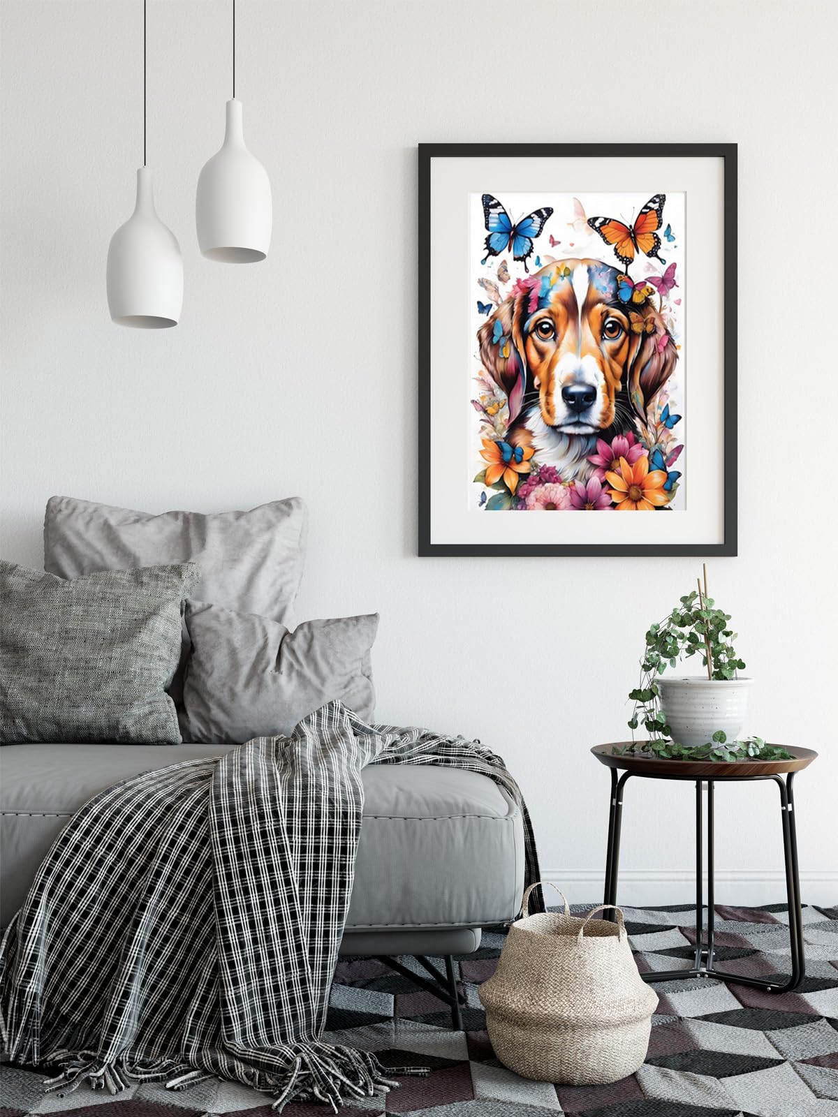 SAIMIUBO Diamond Painting Kits for Adults,Dog Full Drill Diamond Art Kits for Adults Beginners,Round 5D DIY Diamond Dots Paintings,Diamond Art Painting Home Wall Decor 12x16 inch SAIMIUBO