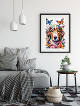 SAIMIUBO Diamond Painting Kits for Adults,Dog Full Drill Diamond Art Kits for Adults Beginners,Round 5D DIY Diamond Dots Paintings,Diamond Art Painting Home Wall Decor 12x16 inch SAIMIUBO