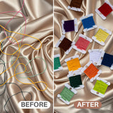 150PCS RAINFLOW Plastic Embroidery Floss Bobbins - White Embroidery Floss Organizer for Cross Stitch Yarn Bobbin Winder for Sewing Thread Storage Embroidery Needlework Supplies RAINFLOW