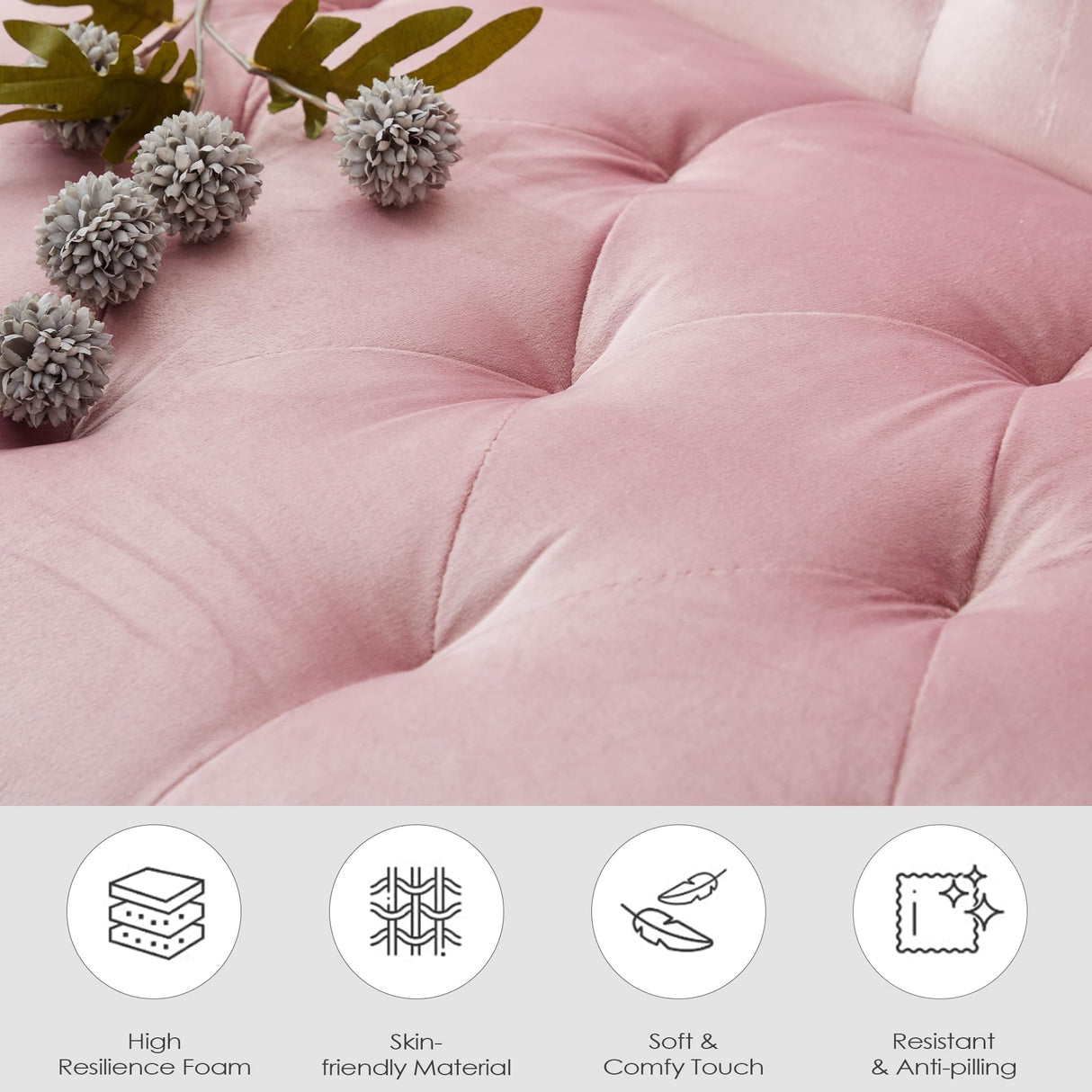 TYBOATLE 62" W Loveseat Sofa w/ 2 USB Charger Ports and 2 Cupholders, Mid-Century Modern Tufted Linen Fabric Small Love Seat Couches for Compact Living Room, Bedroom, Apartment, Dorm (Pink) TYBOATLE