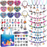 AIPRIDY 150 Pieces Charm Bracelet Making Kit,Unicorn Mermaid Crafts Gifts Set Can Inspires Imagination and Creativity,Jewelry Making Kit Perfect Gifts for Girls 5-12 Years Old (150 Pieces) AIPRIDY