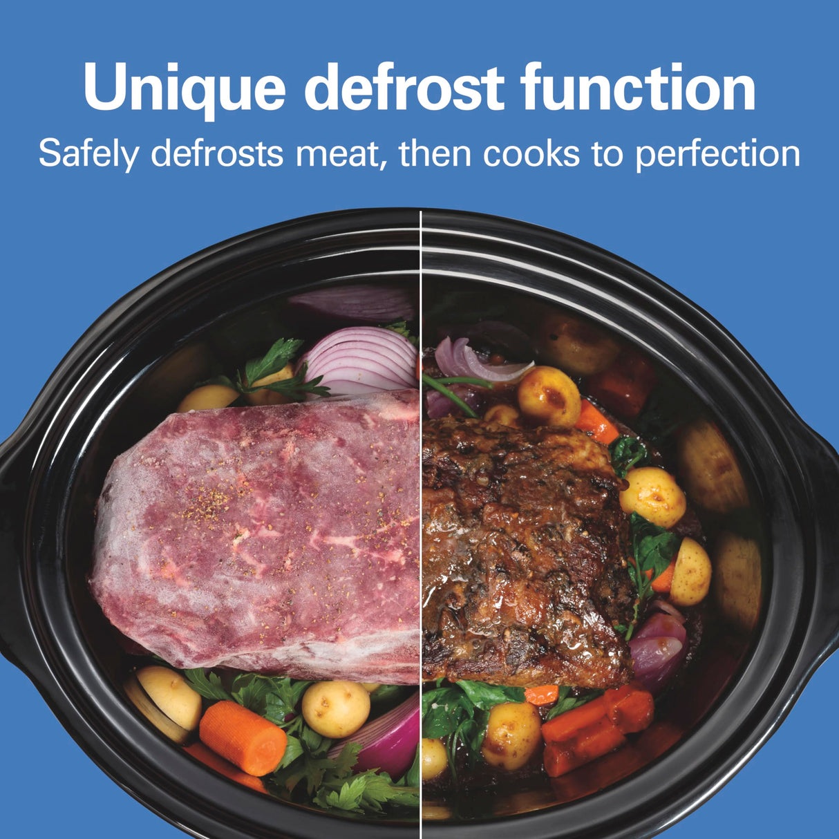 Hamilton Beach 6 Quart Set & Forget Programmable Slow Cooker with Defrost Function, Flexible Programming With Adjustable Countdown Timer, Dishwasher Safe Crock and Lid, Black (33765) Hamilton Beach