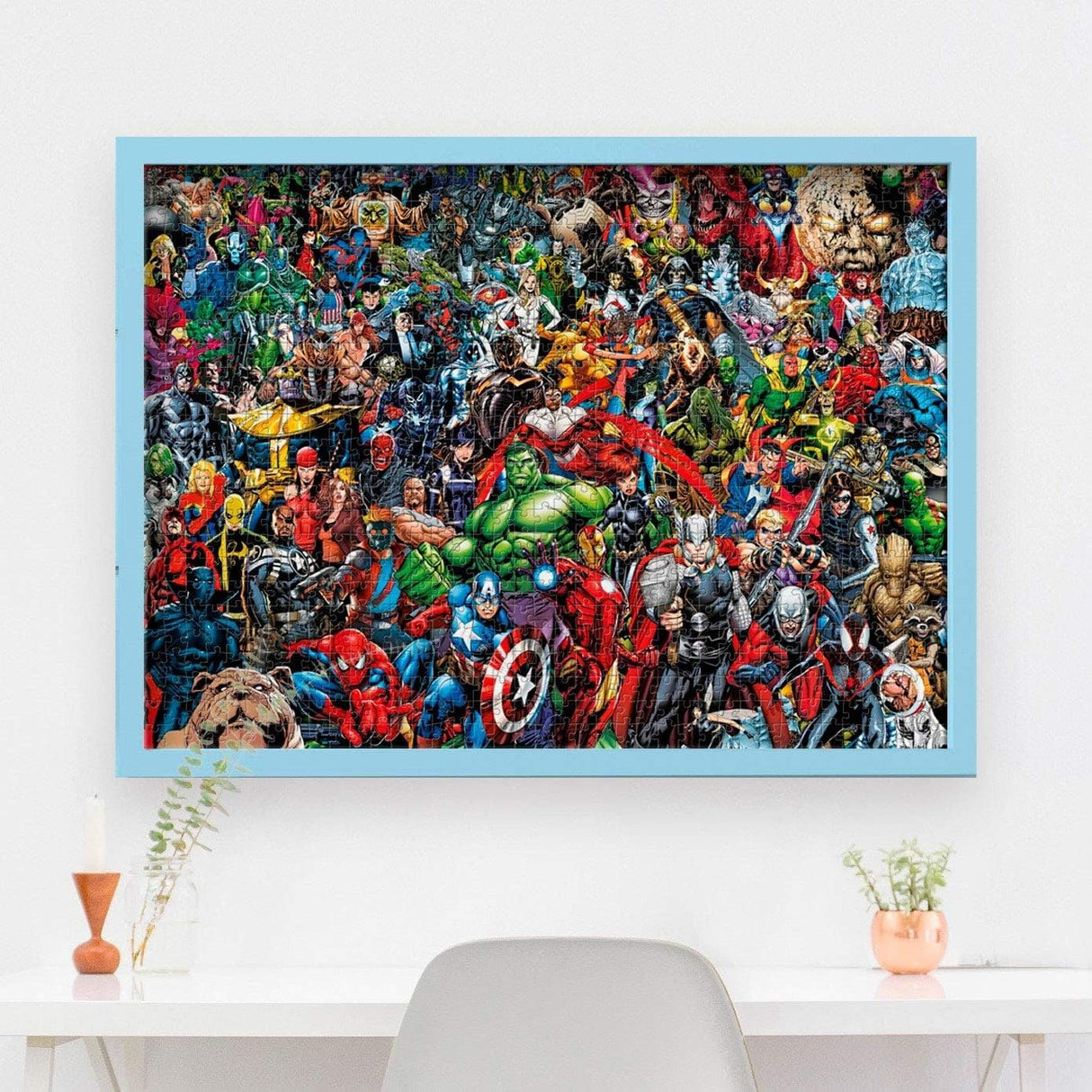 Clementoni Marvel Impossible Jigsaw Puzzle, 1000 Pieces, Puzzle for Superhero Enthusiasts, Difficult Puzzle, Challenge for Adults, Fun, Made in Italy, 39411 Clementoni