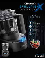 Cuisinart Mini Food Processor & Chopper, Small Stand Mixer for Vegetables, Meats & More, 4 Cup, Electric, Black, RMC-100 Cuisinart