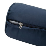 Outsunny Swing Glider Rocking Chair, Double Patio Bench, 2 Person Loveseat with Steel Frame, Cushions, Pillow Armrests, Blue Outsunny