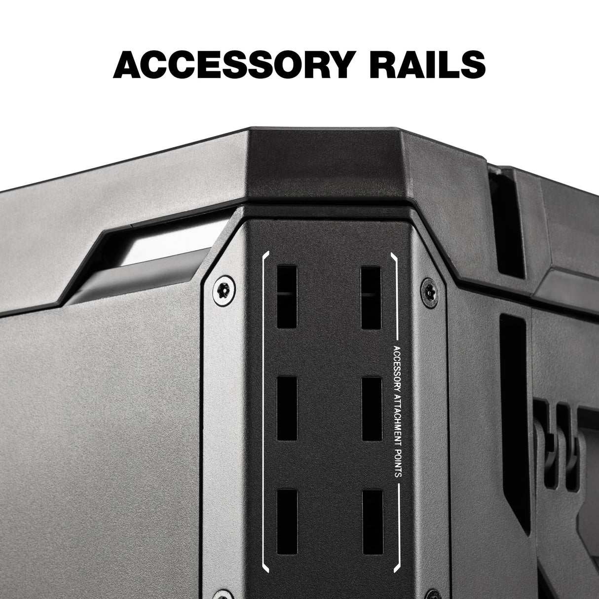 ToughBuilt StackTech XL Tool box Organizer with Lock and Removable Tray, Black ToughBuilt