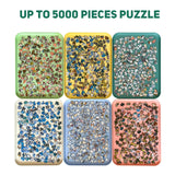 Nariolar 16.9" x 12" Extra-Large Puzzle Sorting Trays Stackable, 6 Pack Puzzle Sorter for Sorting 2000/3000/5000 Puzzle Pieces Nariolar