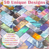100 Pack Bible Magnetic Bookmarks Christian Scenery Magnet Bookmark Clips for Women Men Book Lovers Bible Page Markers for Teachers Students Reading School Office Home, Printing on 2 Side Diteryy