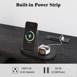 NinPeen 70.9" W Large TV Stand for 65/75/80 inchs TVs,14 Drawer Long Dresser with Charging Station and LED Lights,Entertainment Center with Storage for Living Room (Black, 70.9" W) NinPeen