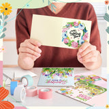 Saillong 12 Pack Spring Diamond Painting Greeting Card Kits Easter Diamond Art Cards with Envelopes Gnome Tulips Flowers 5d Rhinestones Painting Kits for Adults DIY Crafts Family Friend Spring Gifts Saillong