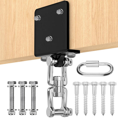 VivaZen Heavy Bag Hanger,Heavy Duty Punching Bag Mount Hanger Bracket, 360° Rotation Wood Beam Hook Bracket Ceiling Mount，Suitable for Aerial Yoga Swing & Hammock