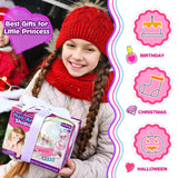 BATTOP Kids Nail Polish Set for Girls, Nail Art Kit for Kids with All-in-One Organizer Nail Dryer, Polish, Stickers, Gems, Filer - Ideas Gift for Girls 6 7 8 9 10 11 12 - Dress-Up Toy BATTOP