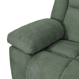SIENWIEY Recliner Sofa Set for Reclining Living Room Furniture，Green Corduroy Reclining Sofa and Loveseat Set Manual Fabric Reclining Couch Set with 3 Seater Reclining Sofa 2 Seater Loveseat Recliner SIENWIEY