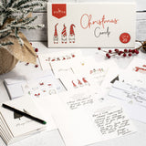 ZICOTO Beautiful Modern Christmas Cards Set of 20 - Incl. Bulk Envelopes, Matching Stickers And Storage Box - Perfect to Send Warm Holiday Wishes to Friends and Family ZICOTO
