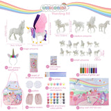 BONNYCO Unicorns Gifts for Girls Painting Kit with 18 Figurines Painting for Kids with Glow in The Dark | Girl Toys 3 4 5 6 7 8 9 10 Years Crafts Kids Gifts Birthday Christmas | Unicorn Toys Niñas BONNYCO