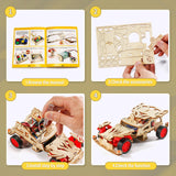 STEM Kits for Kids Ages 8-10, Remote Control Car Model Building Kit for Boys 8-12, Wooden 3D Puzzles 8-13, Wood Science Crafts Projects, STEM Toys Gifts for 8 9 10 11 12 13 14 Year Old Teen Boys Girls Yutin