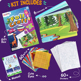 Alritz Arts and Crafts,Foil Crafts Fun Kit, Art Kit Toys for Kids Animals Space Cars, Foil Stickers Supplies,Travel Toys DIY Christmas Gifts for Girls Boys 4 5 6 7 8 9 10 11+ Years Old (6 Theme) Alritz