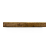 Dogberry Collections Rustic Mantel Shelf, 72 in, Aged Oak Dogberry Collections