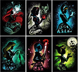 6 Sets Diamond Painting Kit, 5D Adult Diamond Art Circle Full Diamond Painting Kit, Diamond Digital Painting Kit, Gemstone Art Painting Kit, DIY Diamond Painting Beginner Kit (11.8x15.7 inches) GemZono