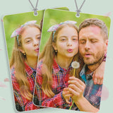 50 Pieces Sublimation Air Freshener Blanks Rectangle Shape Air Freshener Sheets for Car and Home Polyester Felt Air Freshener with 100 Elastic Drawstrings and 50 Bags for DIY HTV Inks Heat Press Chuangdi