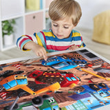 Jumbo Floor Puzzle for Kids,Construction Site Jigsaw Large Puzzles,48 Piece Construction Vehicle Puzzle for Toddler Ages 3-5,Children Learning Preschool Educational Toys,Gift for 4-8 Years Old IFLOVE
