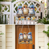 MXJSUA Three Birds Special Shaped Hanging Diamond Painting Art Kits for Adults, Crystal Rhinestone Acrylic Gem Art Pendant Ornaments Kit for Home Decoration and Gift MXJSUA