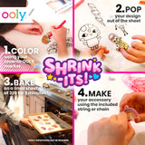 Ooly Shrink-Its! 24 PC DIY Shrinking Art Bracelet Kit That Creates BFF Bracelets & Chunkies Quick Drying Tempera Paint Sticks for Kids, Classic Colors, Set of 12 Ooly
