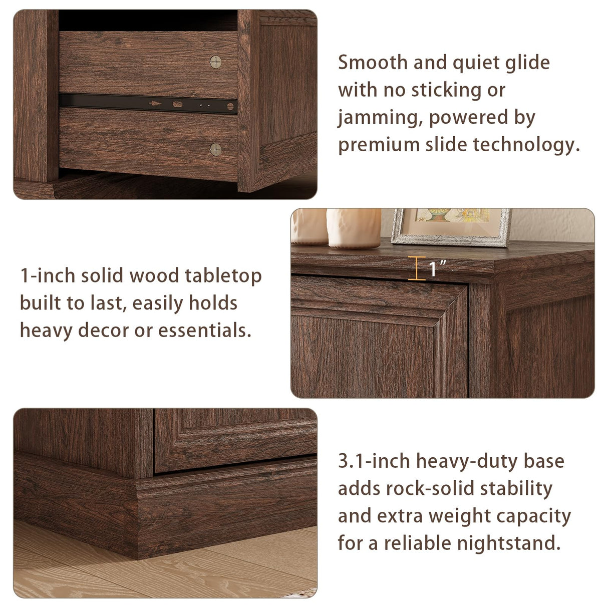 Farmhouse 6 Drawer Dresser for Bedroom, 55 Inch Wide Modern Brown Dresser TV Stand with Large Drawers & Bar Handles, Rustic Wood Chest of Drawers for Bedroom, Living Room, Hallway, Entryway. CARPETNAL