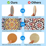 FILASLFT 8 Pcs Diamond Painting Coasters with Holder, Beginners DIY Diamond Art Coasters Crafts for Adults,Small Diamond Painting Kits Circular Coaster Suitable for Gifts and Office Home FILASLFT