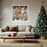 Christmas Diamond Art Kits for Adults,Special Shaped Diamond Painting Kits for Beginners,5D DIY Santa Claus Paint by Diamonds Dot Crystal Gem Art Painting Kit, for Home Wall Decor 11.8x11.8inch GXGLLPZBY