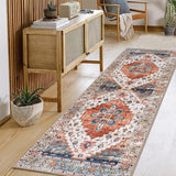 Aopota Hallway Runner Rug 2'x6' Washable Kitchen Runner Rug Vintage Runner Rugs for Hallways Non Slip Laundry Room Rug with Rubber Backing for Bath Room Bedroom Kitchen Laundry Room Aopota