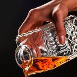 1PCS 33.8 oz Diamond Decanter Whiskey Decanter Crystal Whiskey Bottle – For Whiskey, Bourbon, Scotch and Spirits XXYXXY