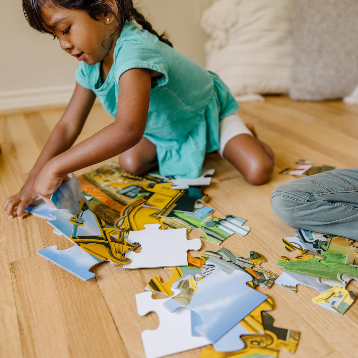 Melissa & Doug Building Site Jumbo Jigsaw Floor Puzzle - 48 pcs - FSC Certified Melissa & Doug