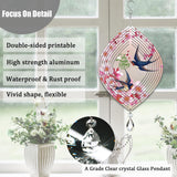 4Pack 8inch Sublimation Wind Spinner Blanks 3D Aluminum Metal Wind Sculpture Kinetic Spinners for Yard and Garden Indoor Art Ornaments Hanging Decoration (Pointy Oval) WindMage